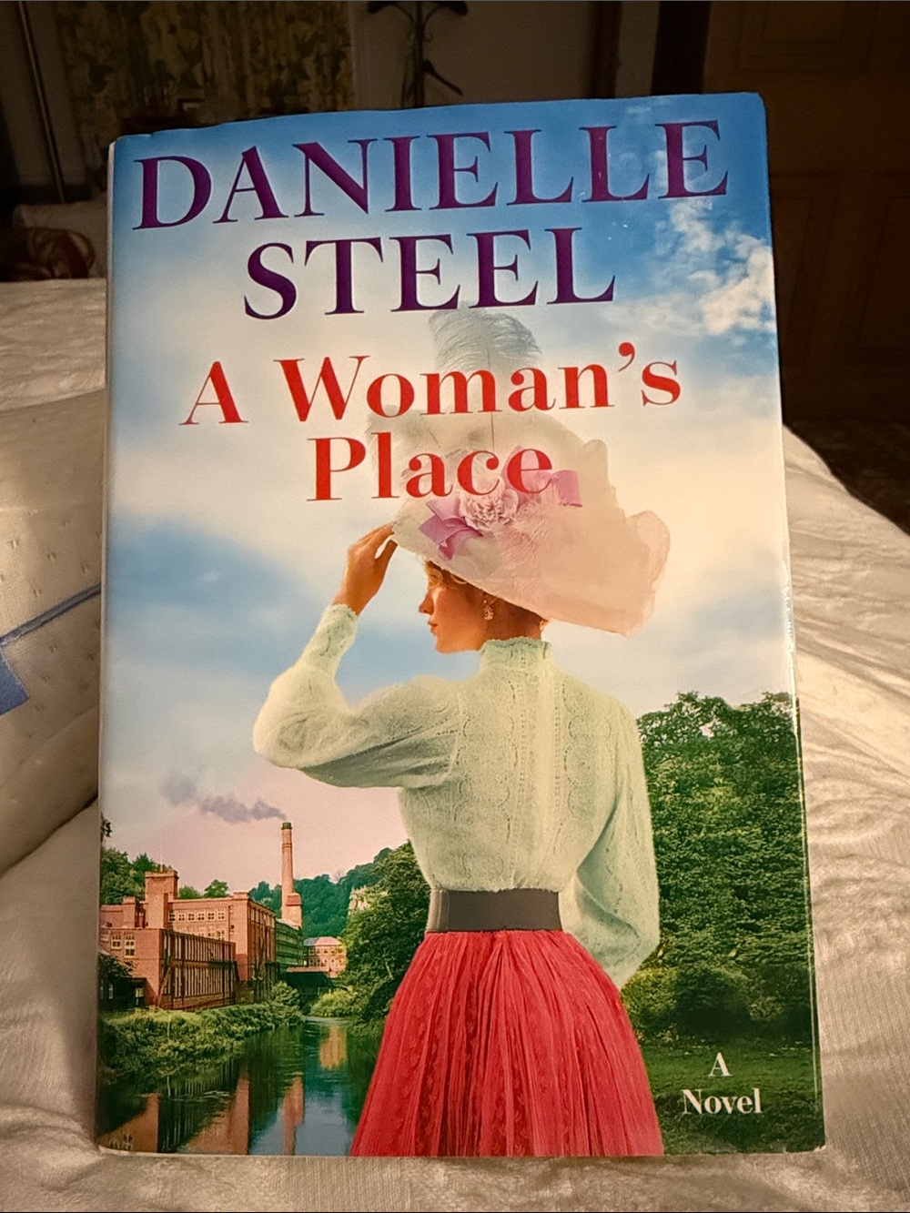 Danielle Steel 'A Woman's Place' Hardcover Book - Pink/Cream Cover